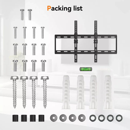 Fixed TV Wall Mount Holder Adjustable TV Bracket 32-70"