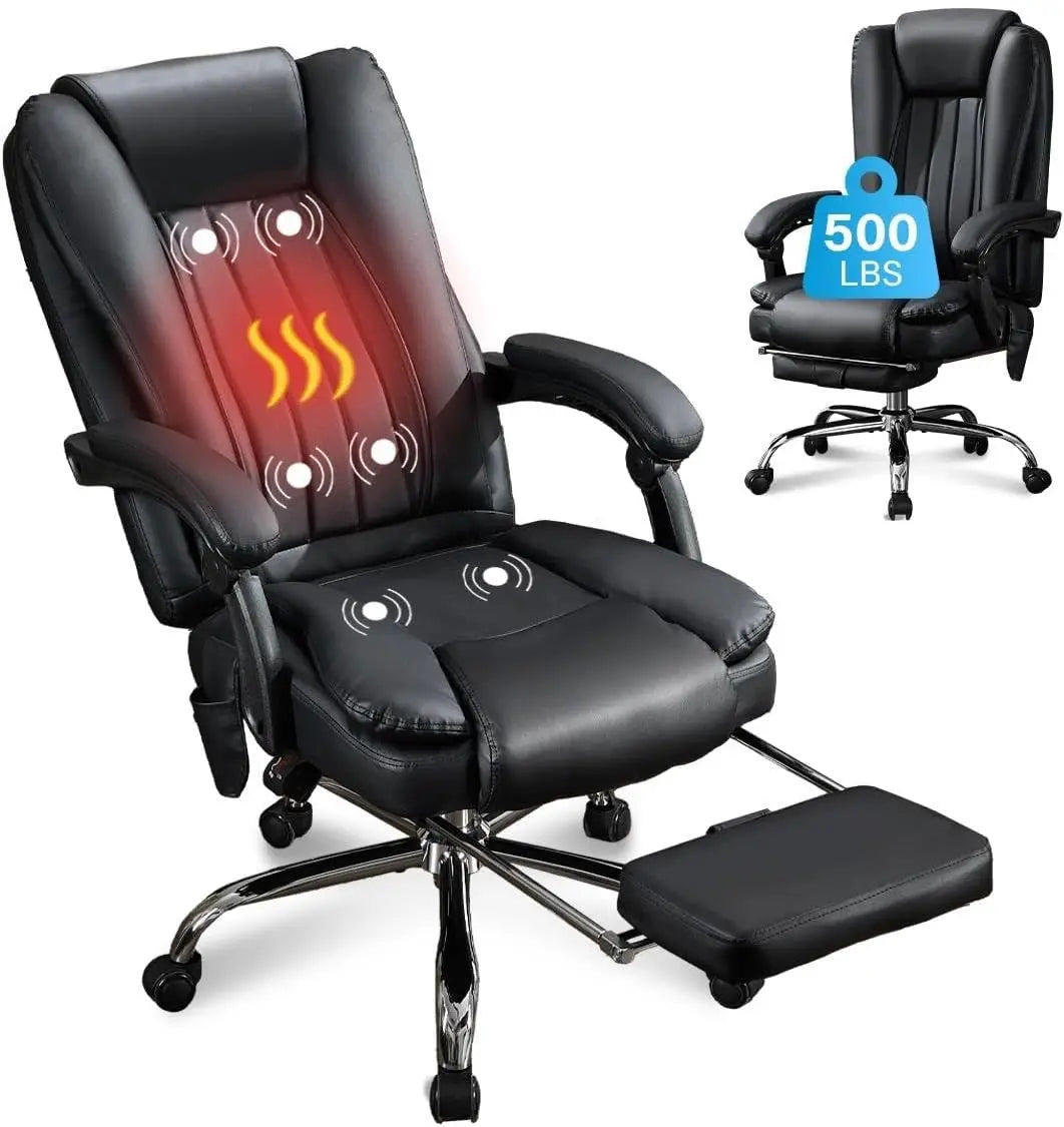Office Chair, Foot Rest, up to 500lbs Big/Tall