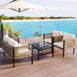 Multi-Person Outdoor Sofa Sets Combination with Table