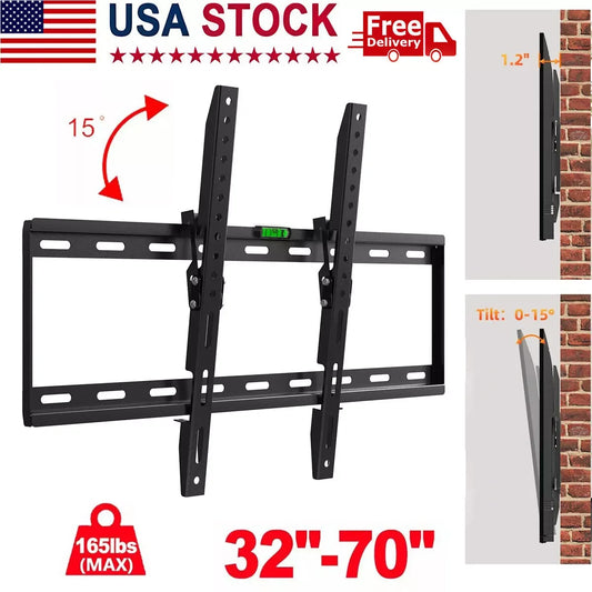 Fixed TV Wall Mount Holder Adjustable TV Bracket 32-70"