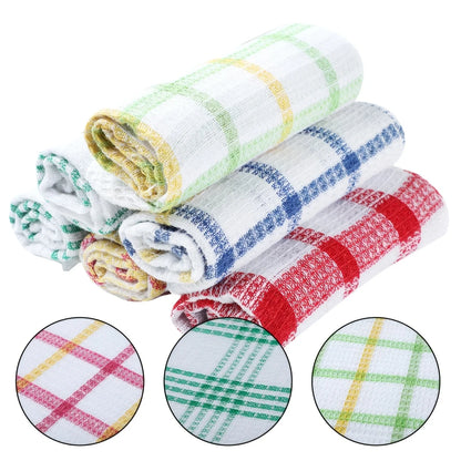 12pcs Cloths, Soft Absorbent Cleaning Towel, Reusable & Durable, 35cm/13in