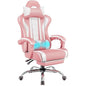 Office Chair w/Massage Lumbar Support & Footrest Height  Adjustable