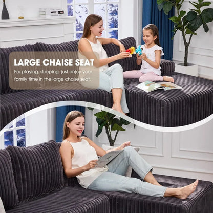 Modular Sectional L-Shape Couch 3 Seat Modular Sofa