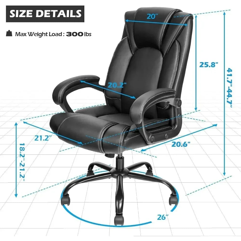 Executive Office Chair with 5-Year hydrolysis-Resistant Leather
