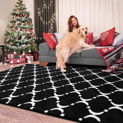 Large Shag Area Memory Foam Living Room Rug 6'x9'