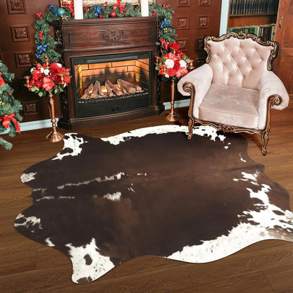 American style Cowhide Print Rug faux fur rug