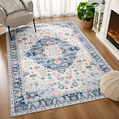 Soft Boho Persian Rug Large Size Vintage Rug