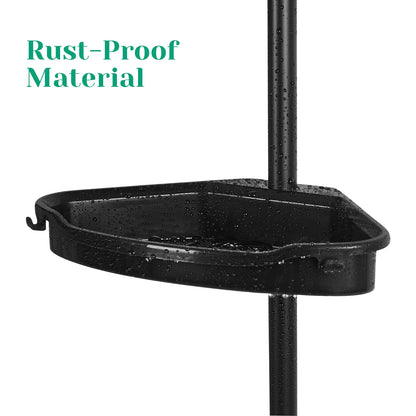 Rustproof Shower Caddy Corner for Bathroom, 4-Tier Adjustable Shelves